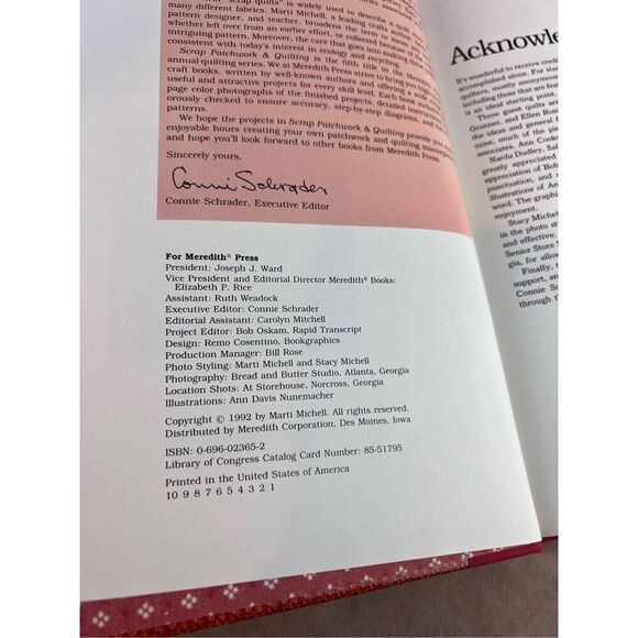 Vintage Quilting Book Scrap Patchwork & Quilting 1992 - Picture 2 of 6